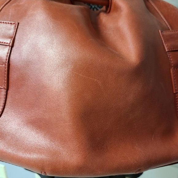 Cole Haan Vintage Red Genuine Leather Handbag Shoulderbag - Picture 5 of 15